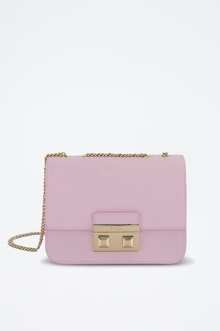 Sac bandoulière en cuir Bella - Rose
