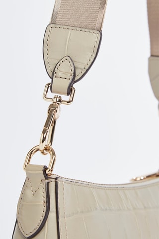 Sac bandoulière en cuir de veau - Gris clair