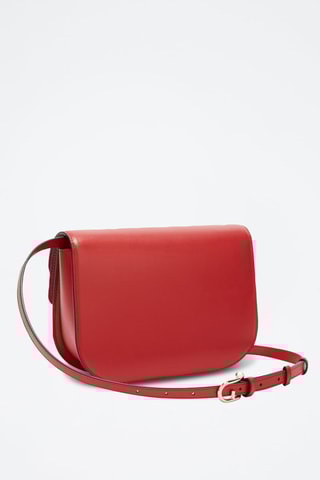 Sac bandoulière en cuir - Bordeaux