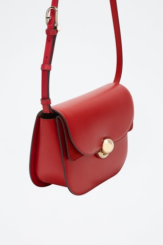 Sac bandoulière en cuir - Bordeaux