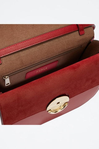 Sac bandoulière en cuir - Bordeaux