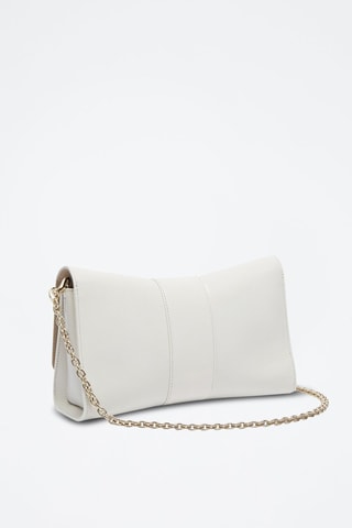 Sac bandoulière en cuir de veau - Blanc