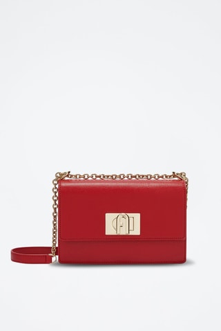 Sac bandoulière en cuir - Rouge