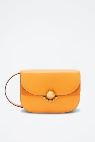 Sac bandoulière en cuir Sfera Mini - Orange