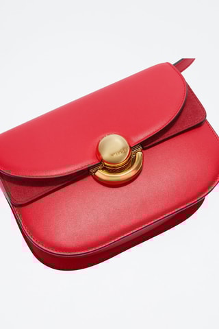 Sac bandoulière en cuir Sfera Mini - Rouge