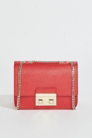 Sac bandoulière en cuir Bella Mini - Rouge