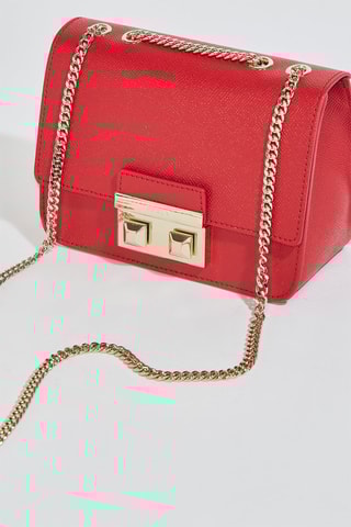 Sac bandoulière en cuir Bella Mini - Rouge