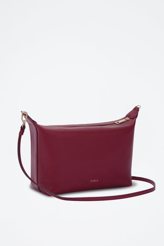 Sac bandoulière en cuir Nuvola Mini - Bordeaux