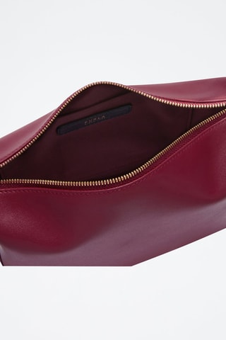 Sac bandoulière en cuir Nuvola Mini - Bordeaux