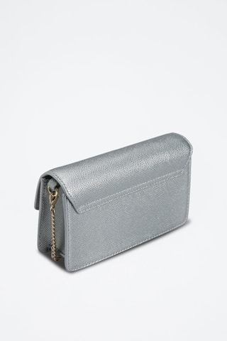 Sac bandoulière en cuir de veau Venere - Argenté