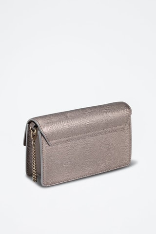 Sac bandoulière en cuir de veau Venere - Gris