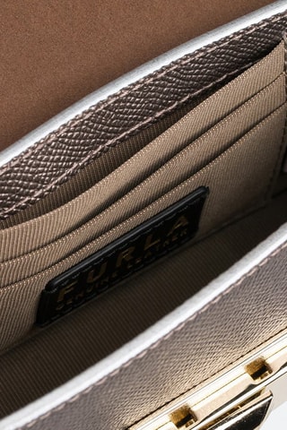 Sac bandoulière en cuir de veau Venere - Gris