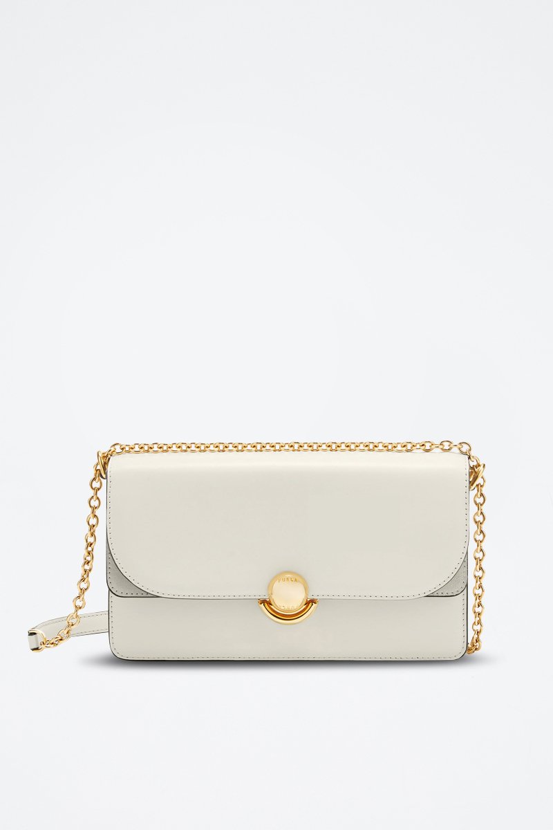 Bandolera de piel - Blanco