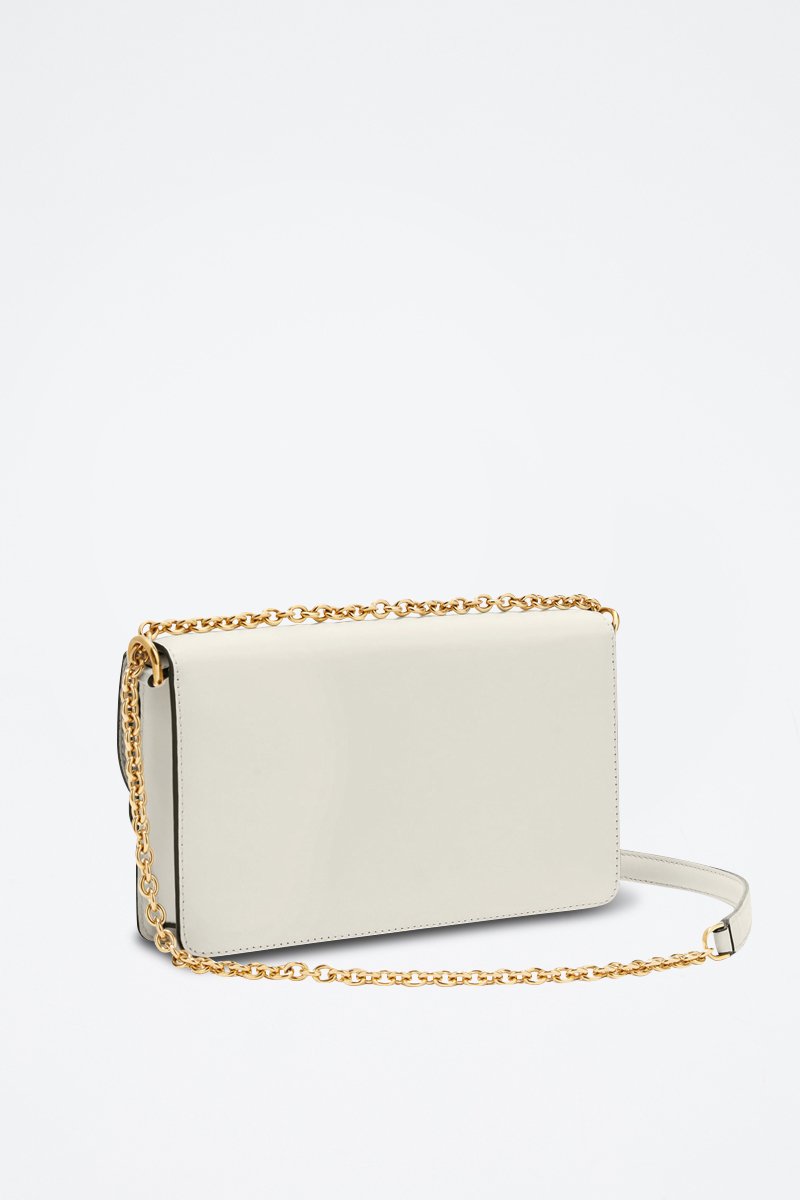 Bandolera de piel - Blanco