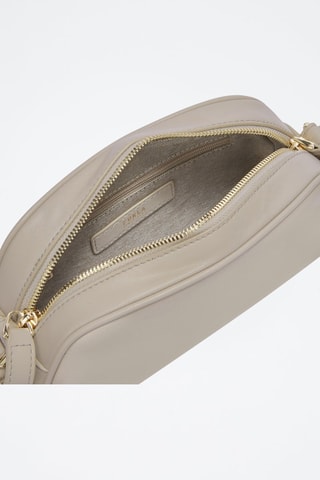 Sac bandoulière en cuir de veau - Gris clair