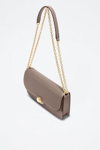 Sac bandoulière en cuir - Mauve