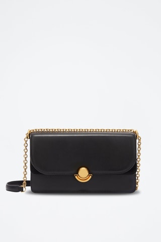 Sac bandoulière en cuir - Noir