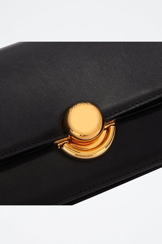 Sac bandoulière en cuir - Noir