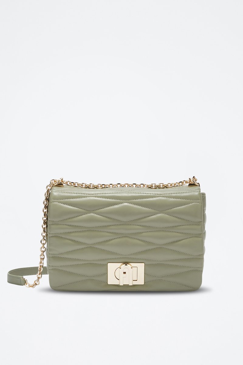 Bandolera de piel 1927 - Tamaño M - Verde salvia