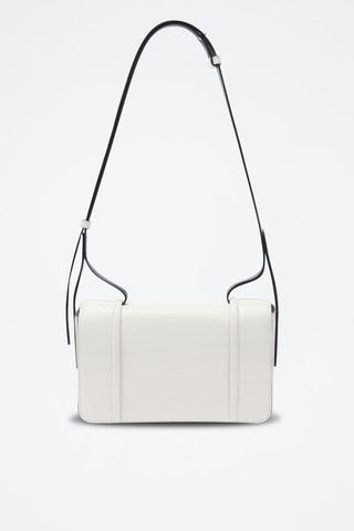 Sac bandoulière en cuir Riva - Taille S - Blanc