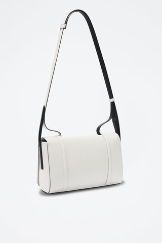Sac bandoulière en cuir Riva - Taille S - Blanc