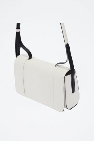 Sac bandoulière en cuir Riva - Taille S - Blanc