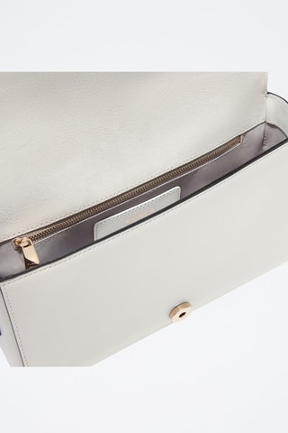 Sac bandoulière en cuir Riva - Taille S - Blanc