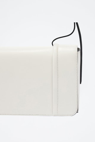 Sac bandoulière en cuir Riva - Taille S - Blanc