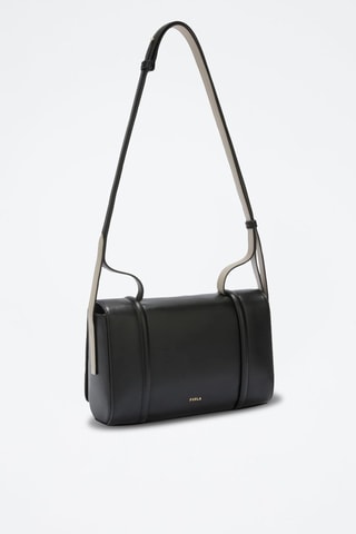 Sac bandoulière en cuir Riva - Taille S - Noir