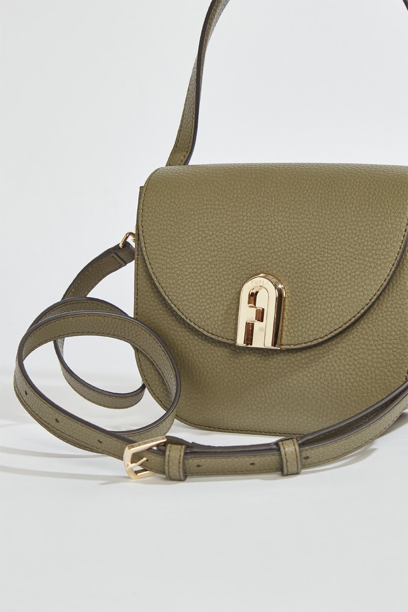 Bandolera de piel Gardenia Mini - Caqui