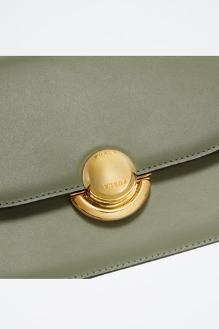 Sac bandoulière en cuir - Vert d’eau