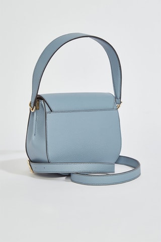 Sac bandoulière en cuir Gardenia Mini - Bleu clair