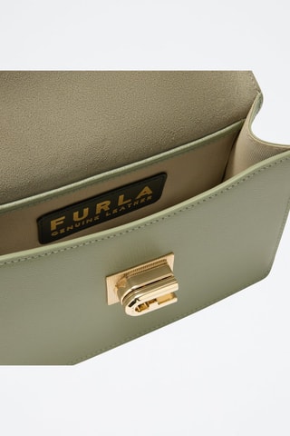 Sac bandoulière en cuir - Vert d’eau