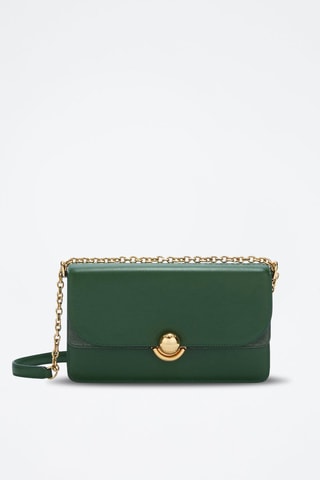 Sac bandoulière en cuir Sfera - Taille S - Vert foncé