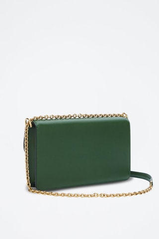 Sac bandoulière en cuir Sfera - Taille S - Vert foncé