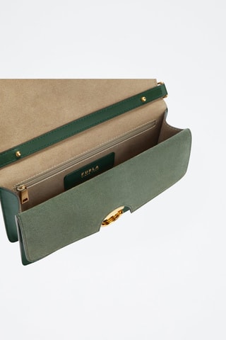 Sac bandoulière en cuir Sfera - Taille S - Vert foncé