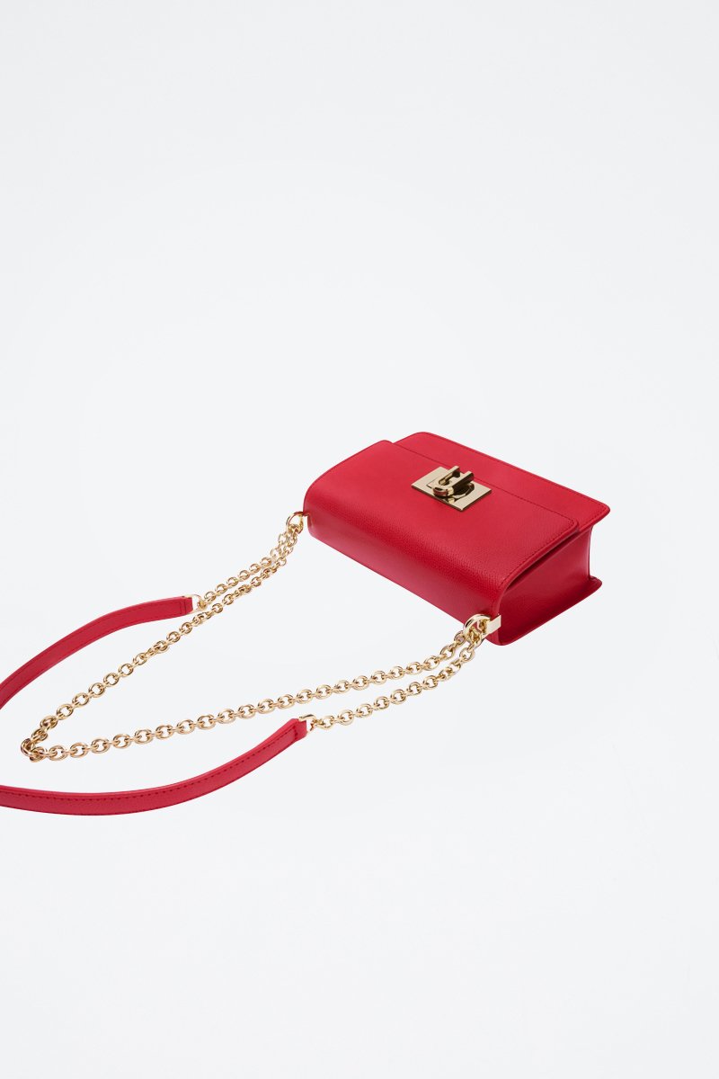 Bandolera de piel 1927 Mini - Rojo