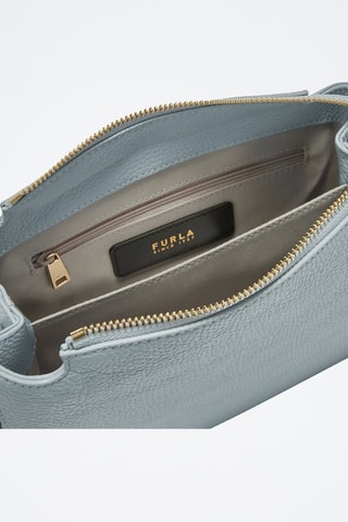 Sac bandoulière en cuir Nuvola - Taille S - Bleu clair