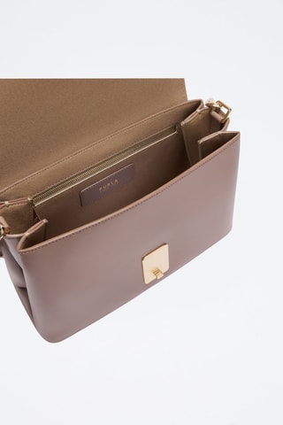 Sac bandoulière en cuir Meridiana - Taille M - Mauve