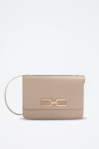 Sac bandoulière en cuir Meti - Taille S - Beige