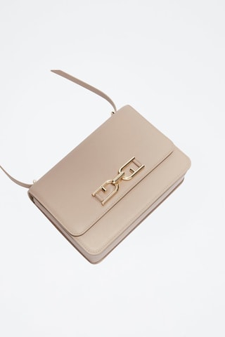 Sac bandoulière en cuir Meti - Taille S - Beige