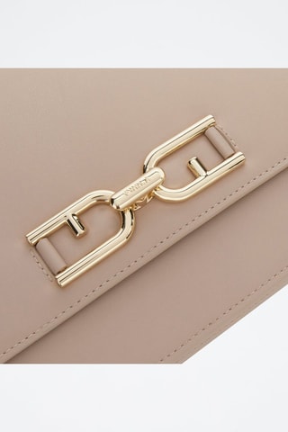 Sac bandoulière en cuir Meti - Taille S - Beige