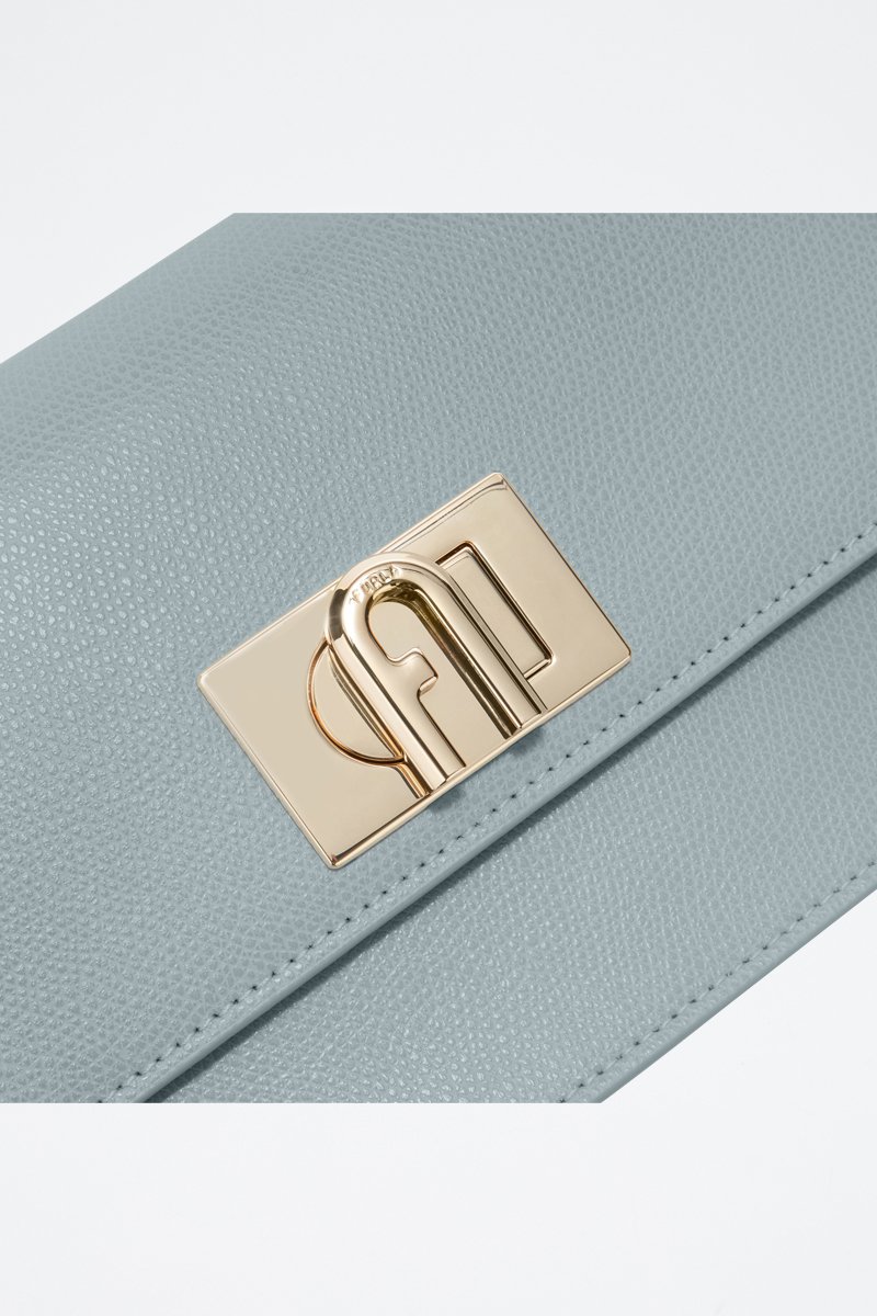 Bandolera de piel 1927 Mini - Azul claro