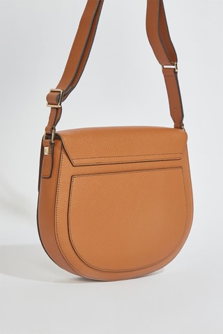 Sac bandoulière en cuir Glenn - Taille S - Marron