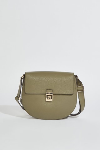 Sac bandoulière en cuir Glenn - Taille S - Kaki