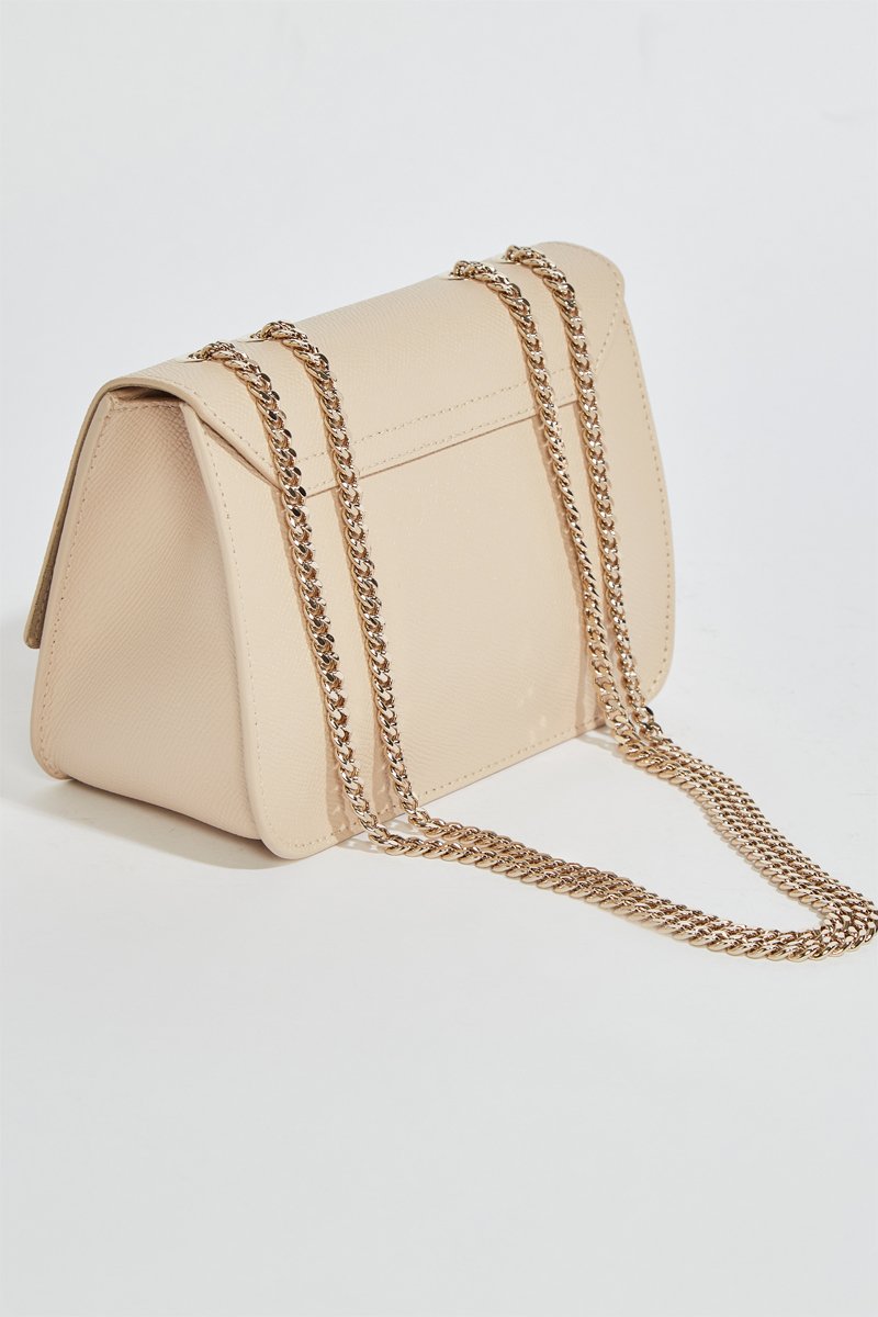 Bandolera de piel Bella Mini - Beige