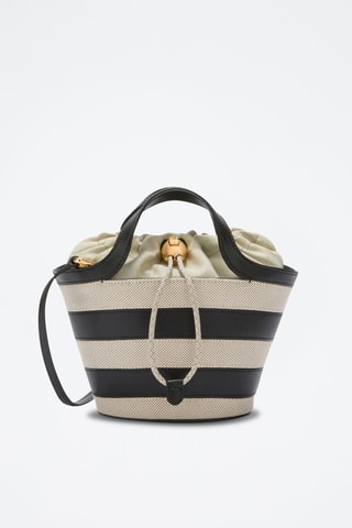 Cabas en cuir Vortice Mini - Beige