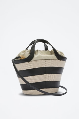 Cabas en cuir Vortice Mini - Beige