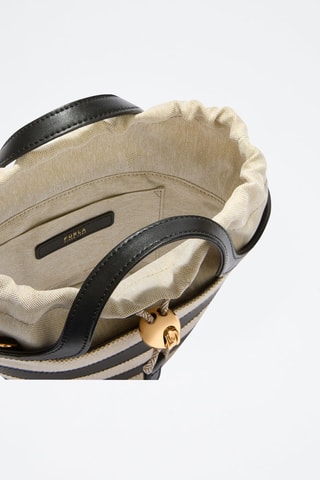 Cabas en cuir Vortice Mini - Beige