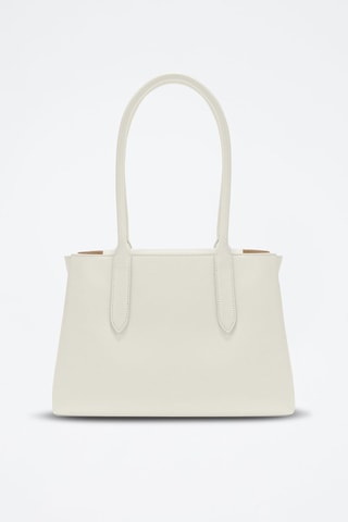 Cabas en cuir Meridiana - Taille M - Blanc